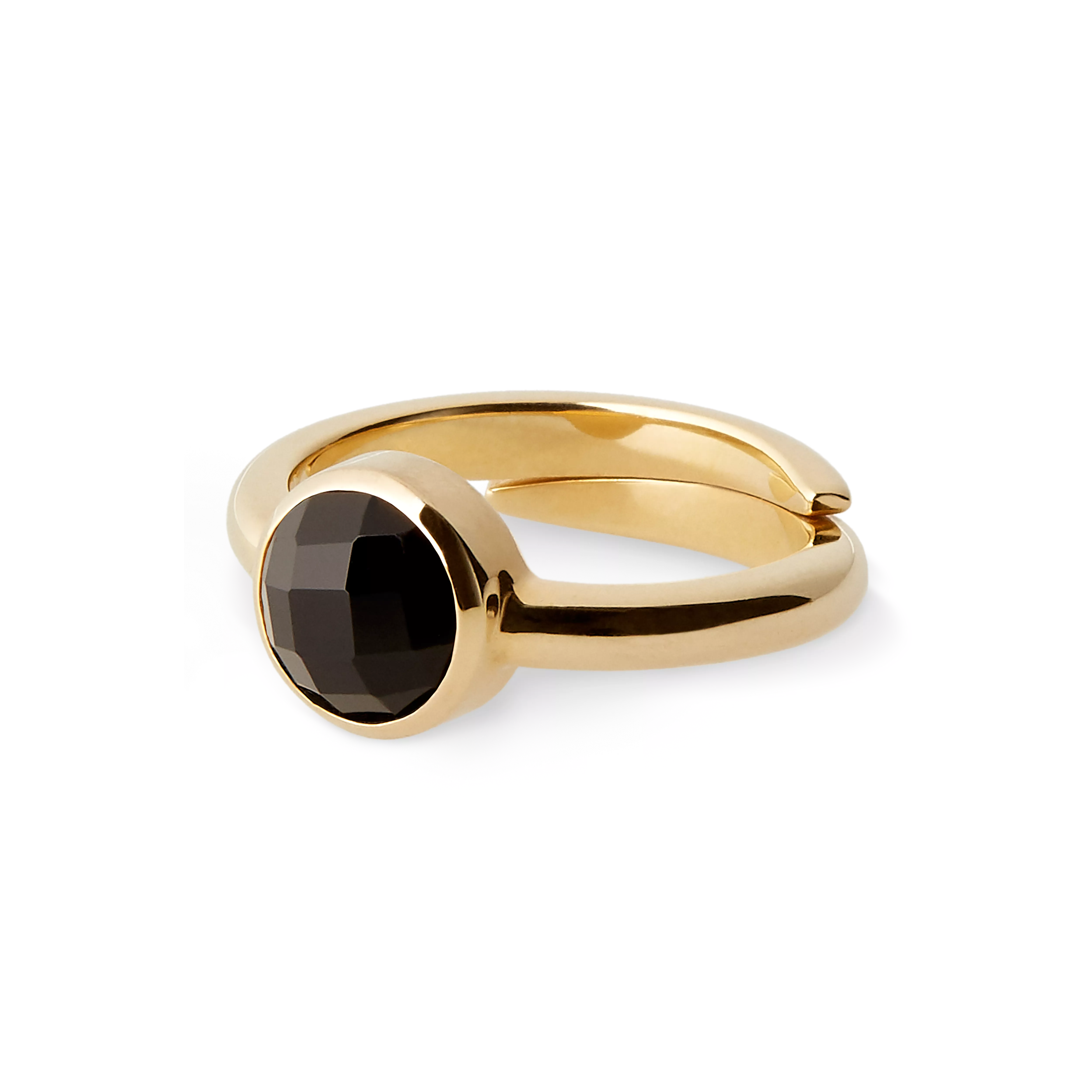 Onyx Ring Round Cut Earrings