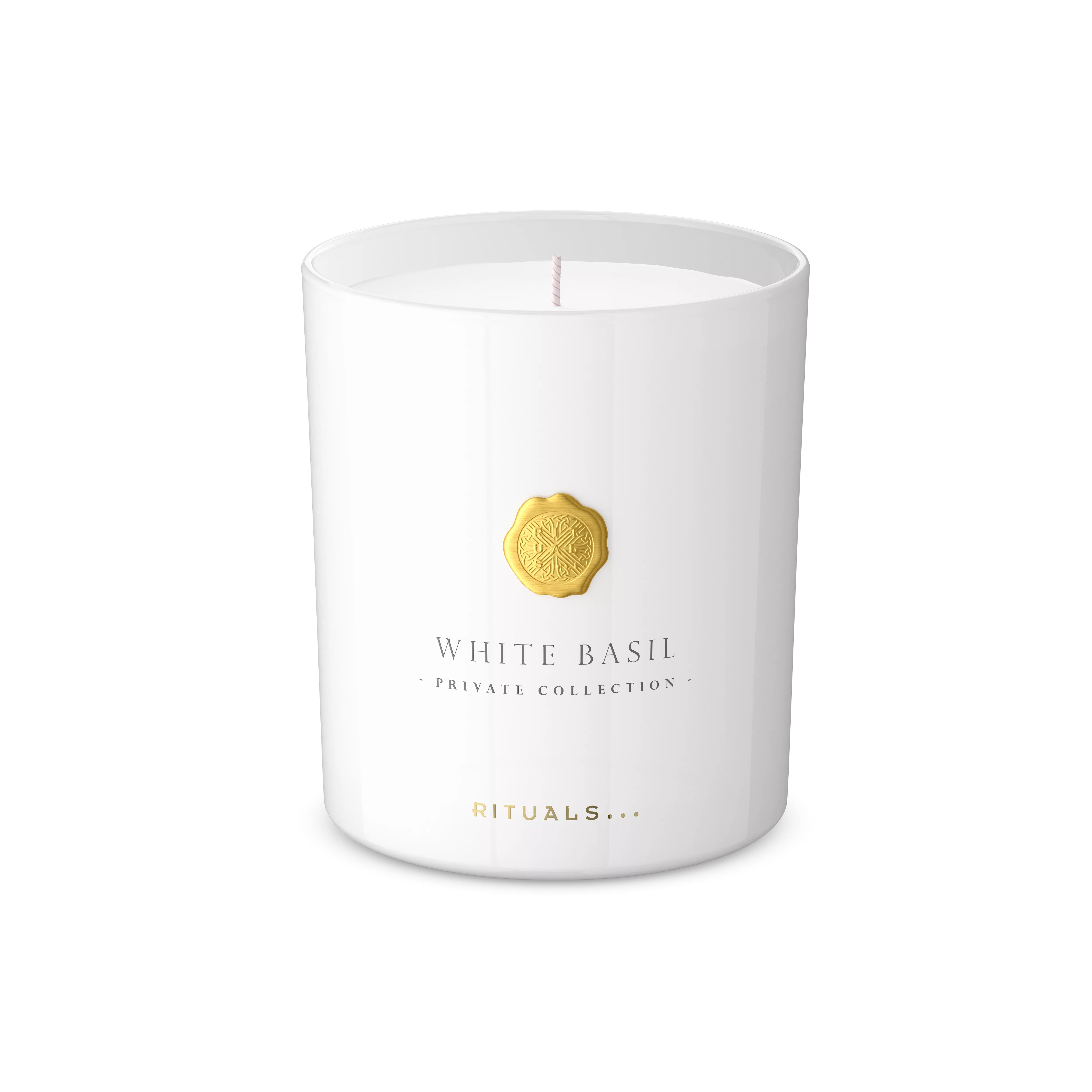 White Basil Scented Candle