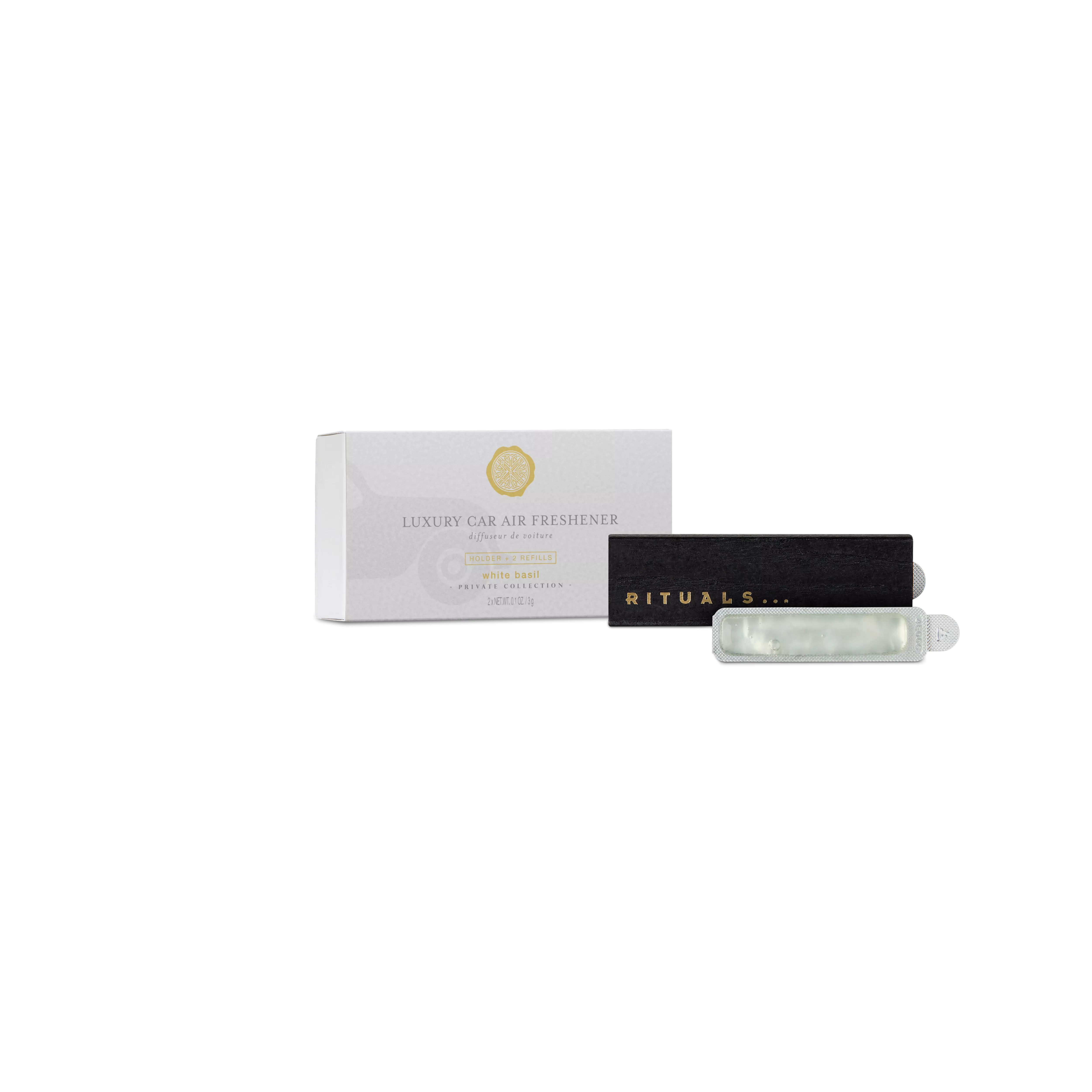 White Basil Car Air Freshener