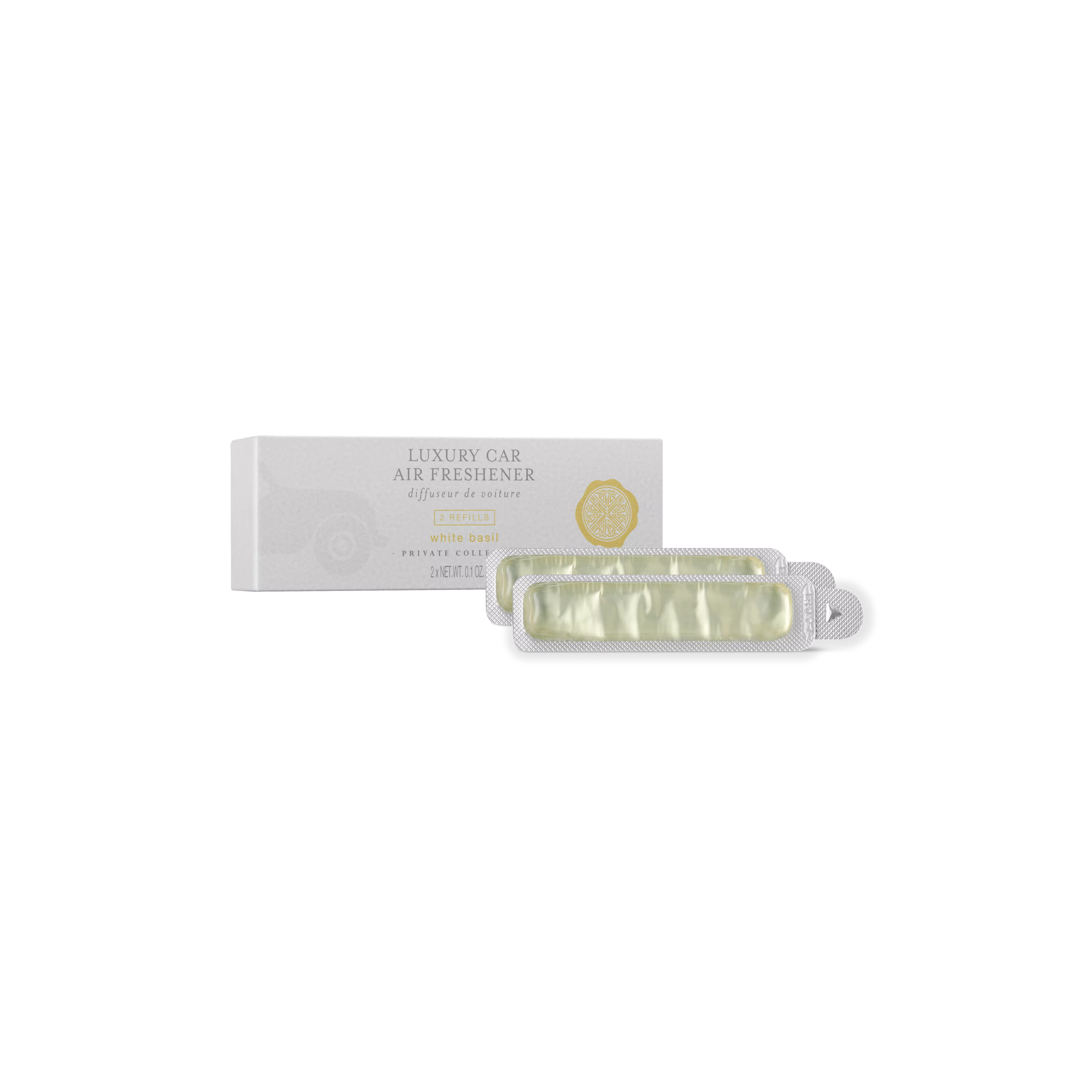 White Basil Car Air Freshener Refill