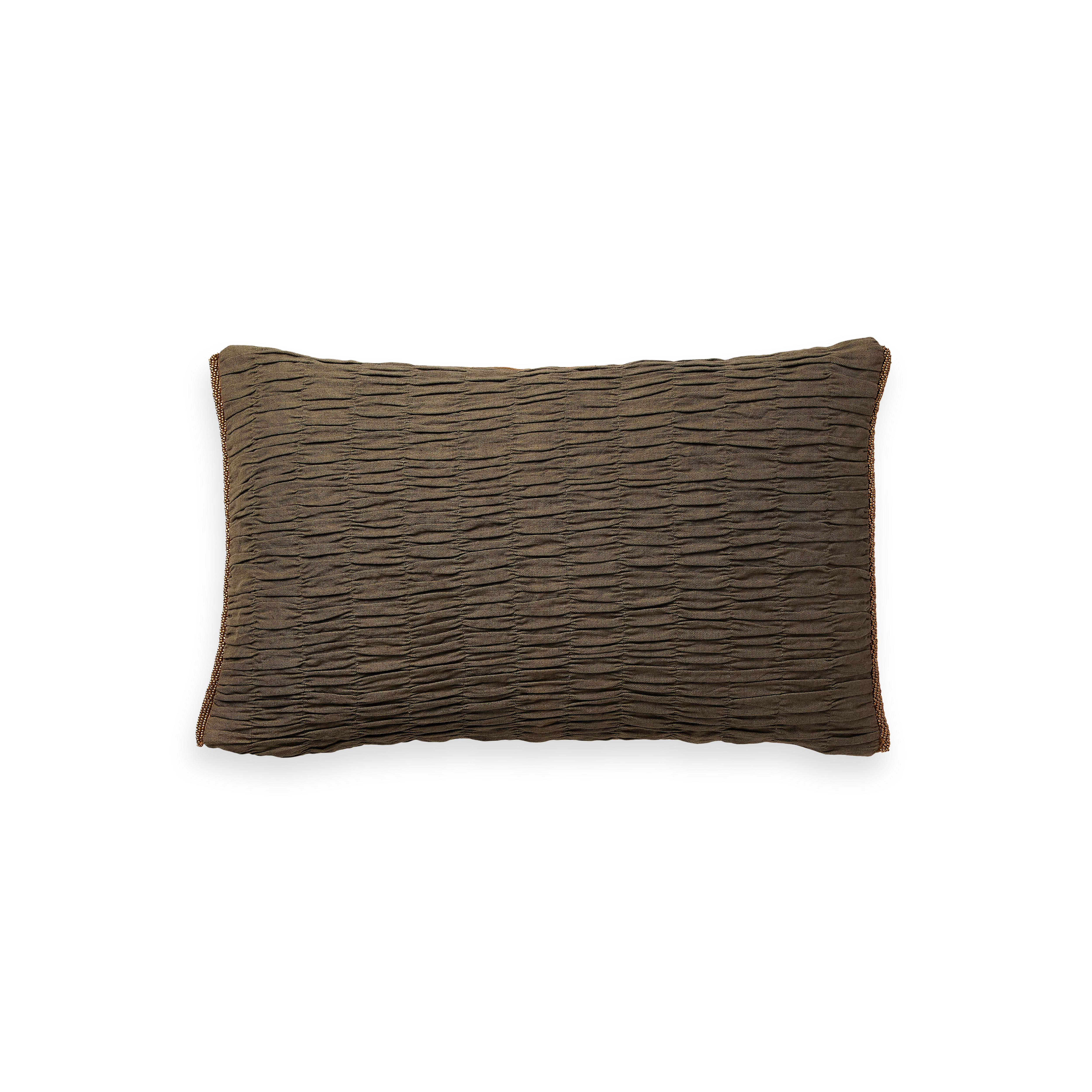 Smocked Green Cushion