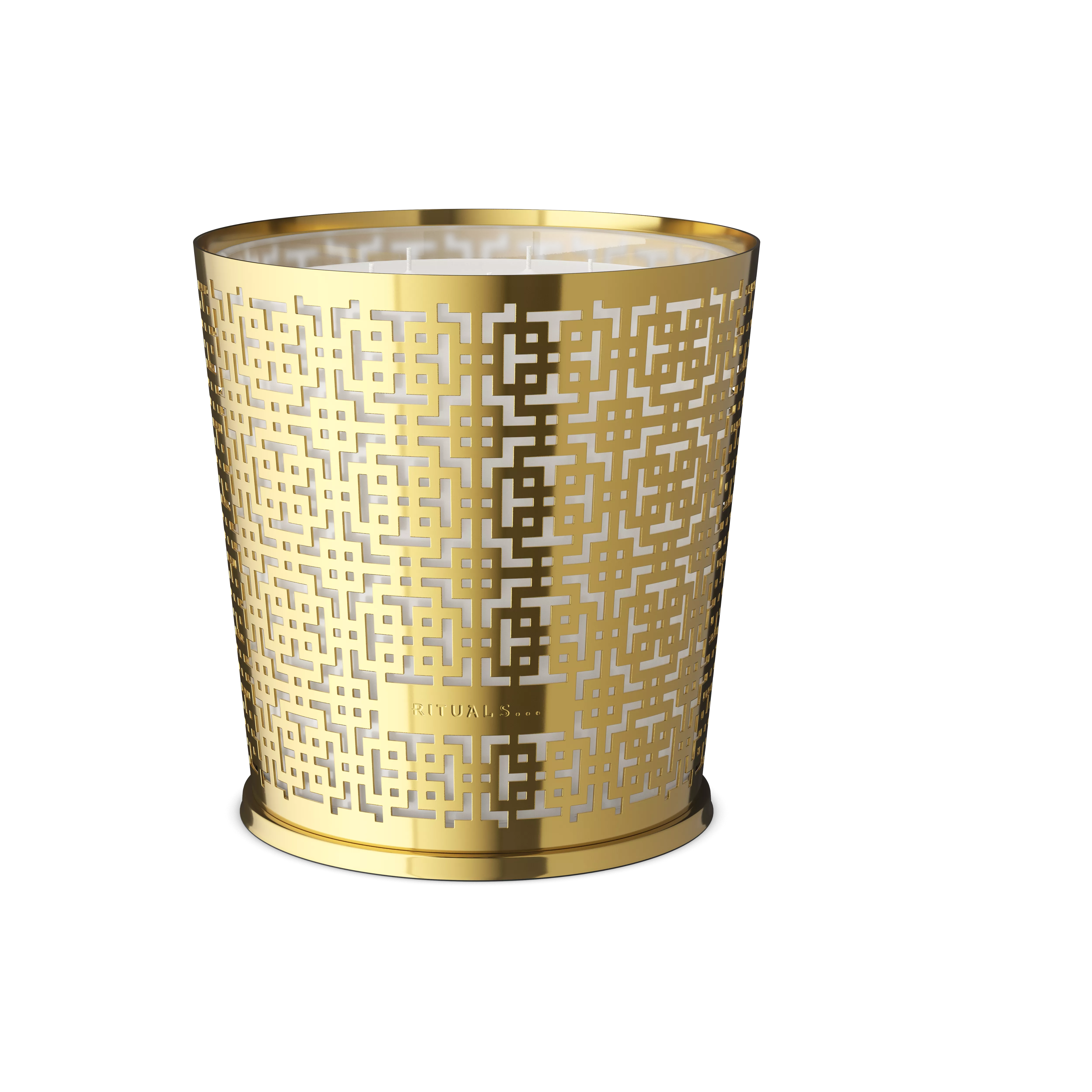 XL Black Oudh Scented Candle With Metal Sleeve