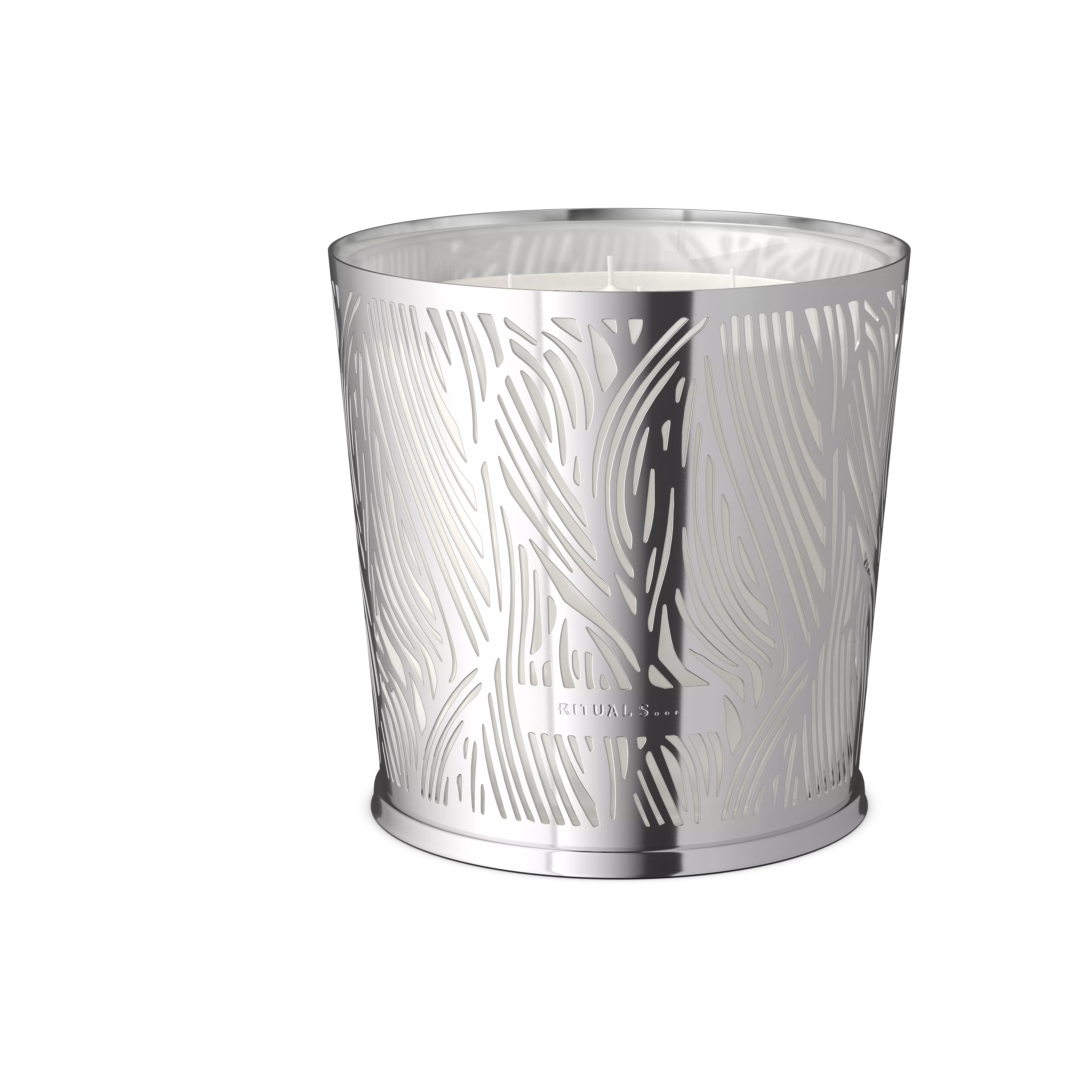 Large Orris Mimosa Scented Candle With Metal Sleeve