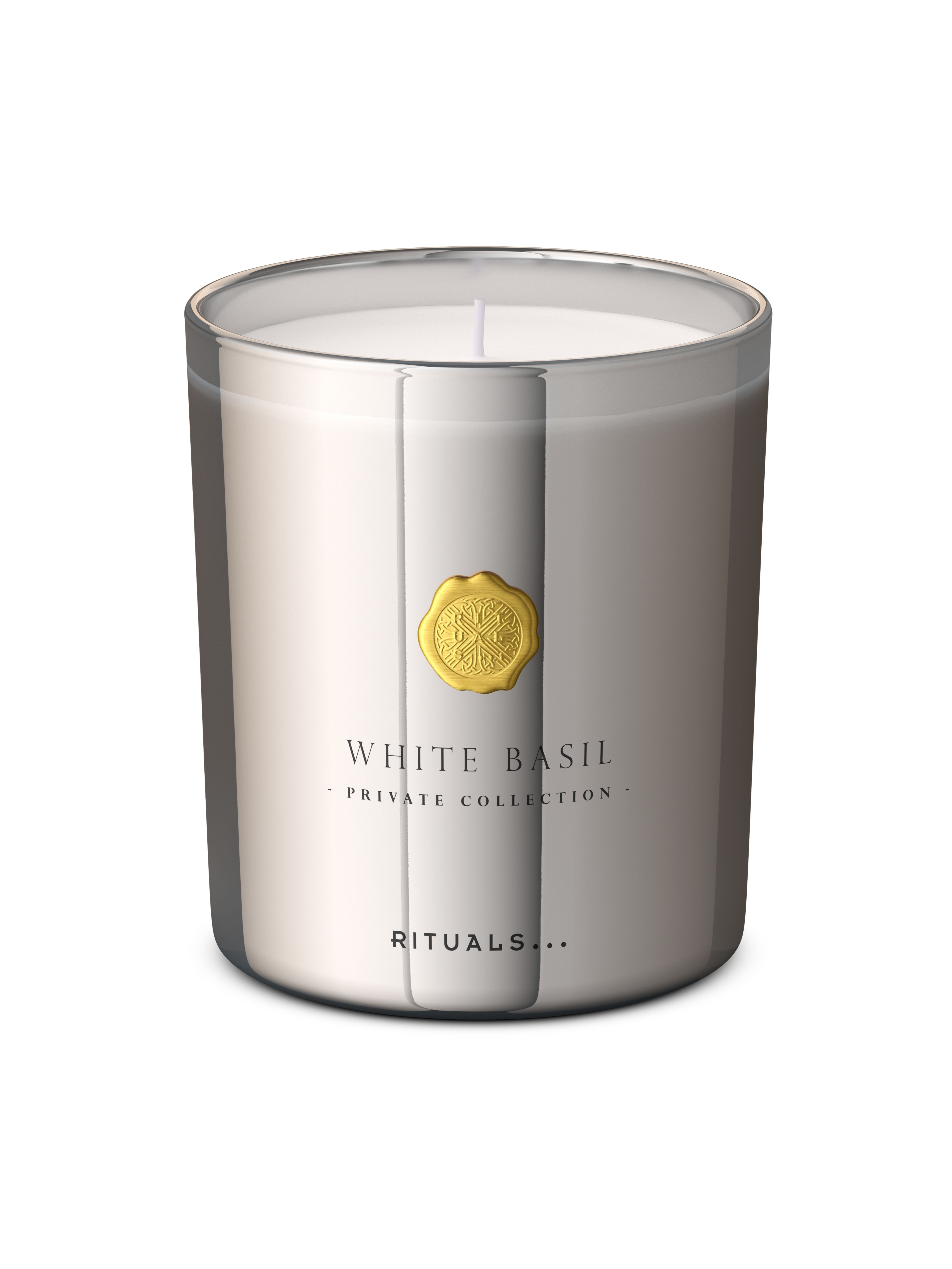 White Basil Scented Candle
