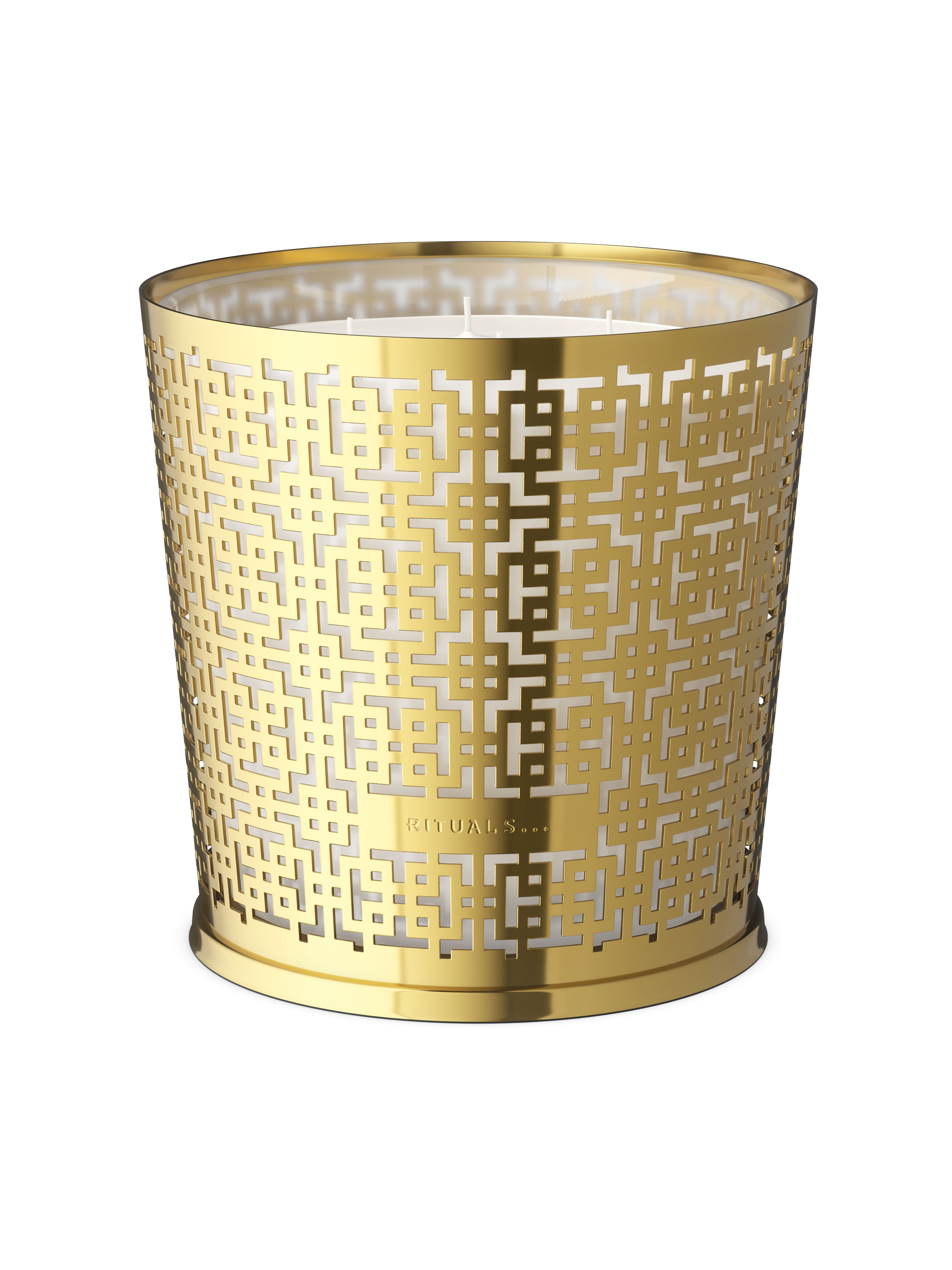 Large Mystic Cedar Scented Candle With Metal Sleeve