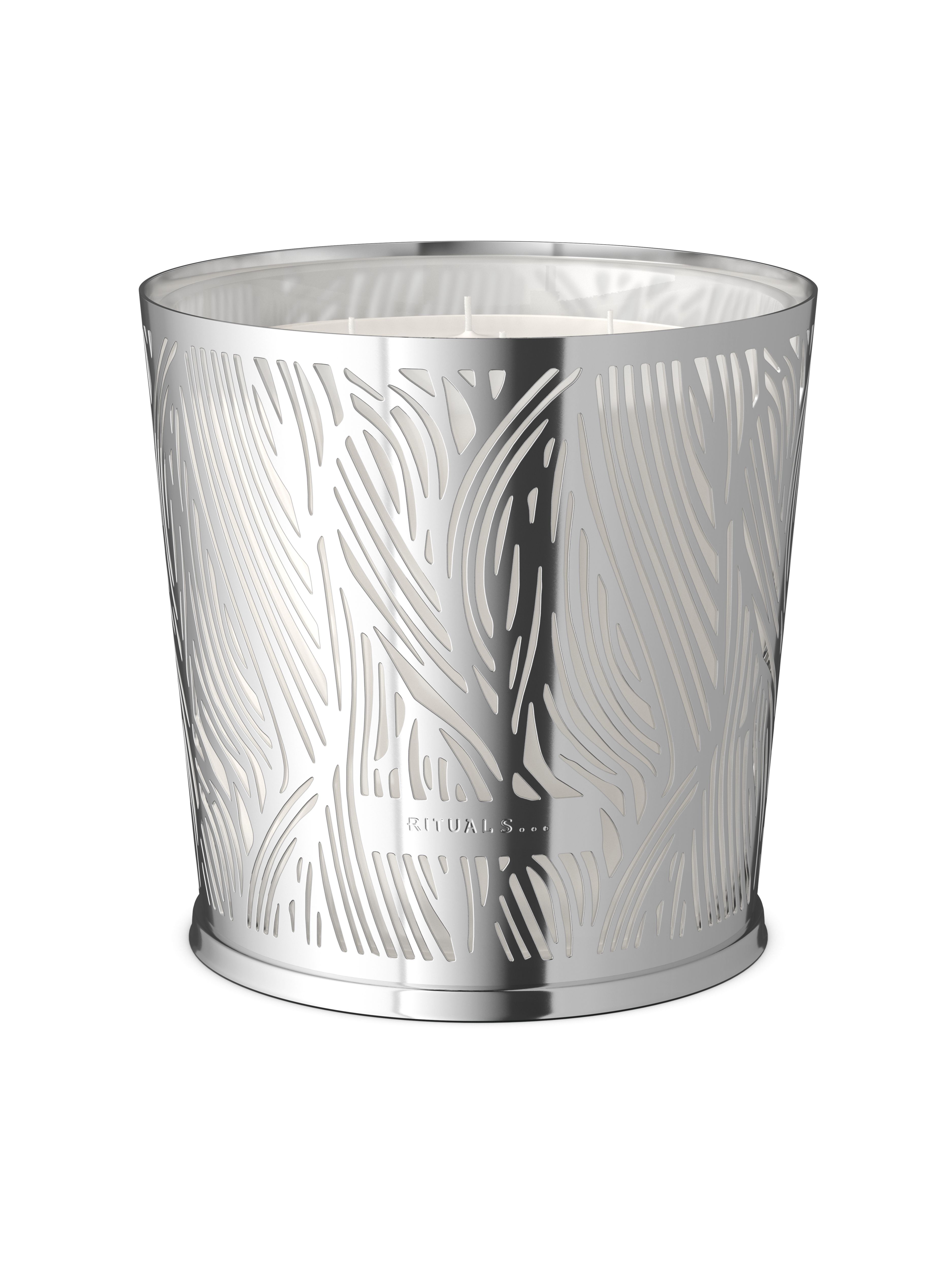 Large Savage Garden Scented Candle With Metal Sleeve
